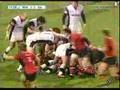 Chabal driven back by the Munster pack
