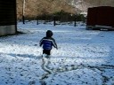 Todd playing in the snow Todd playing in the snow