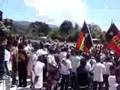Liquica crowd party at Fretilin rally in support of Lu'Olo