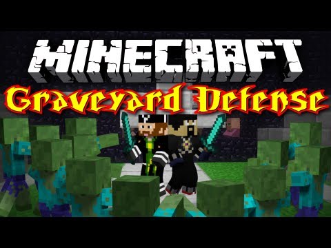 CavemanFilms - Today starts the first half of this awesome minigame: Graveyard Defense! Ant and I fight off waves of increasingly powerful zombies, hoping to reach the top!...