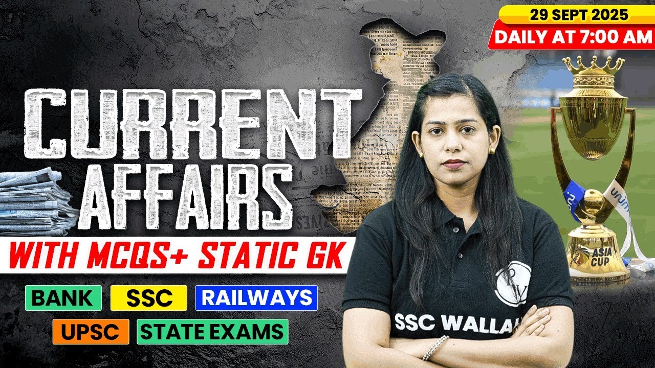 Current Affairs Today | 29 September Current Affairs 2025 | Daily Current Affairs | By Krati Mam