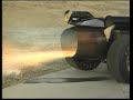jet car blasts passenger car with afterburner