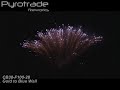 CB38-F100-28 Gold to Blue Wall, Pyrotrade Fireworks