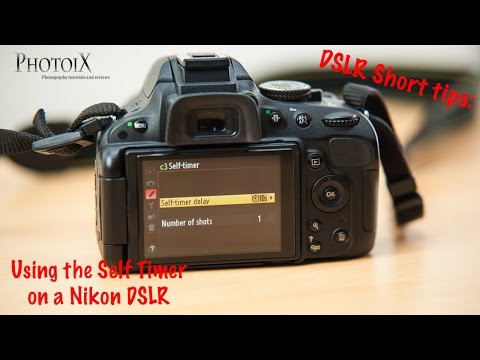 how to self timer on nikon d3100