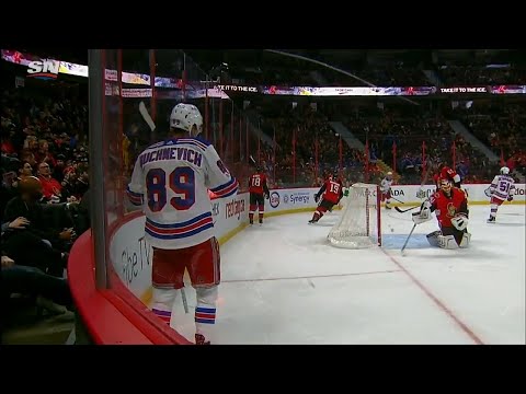 Video: Kreider sets up Buchnevich to cut Senators' lead to one