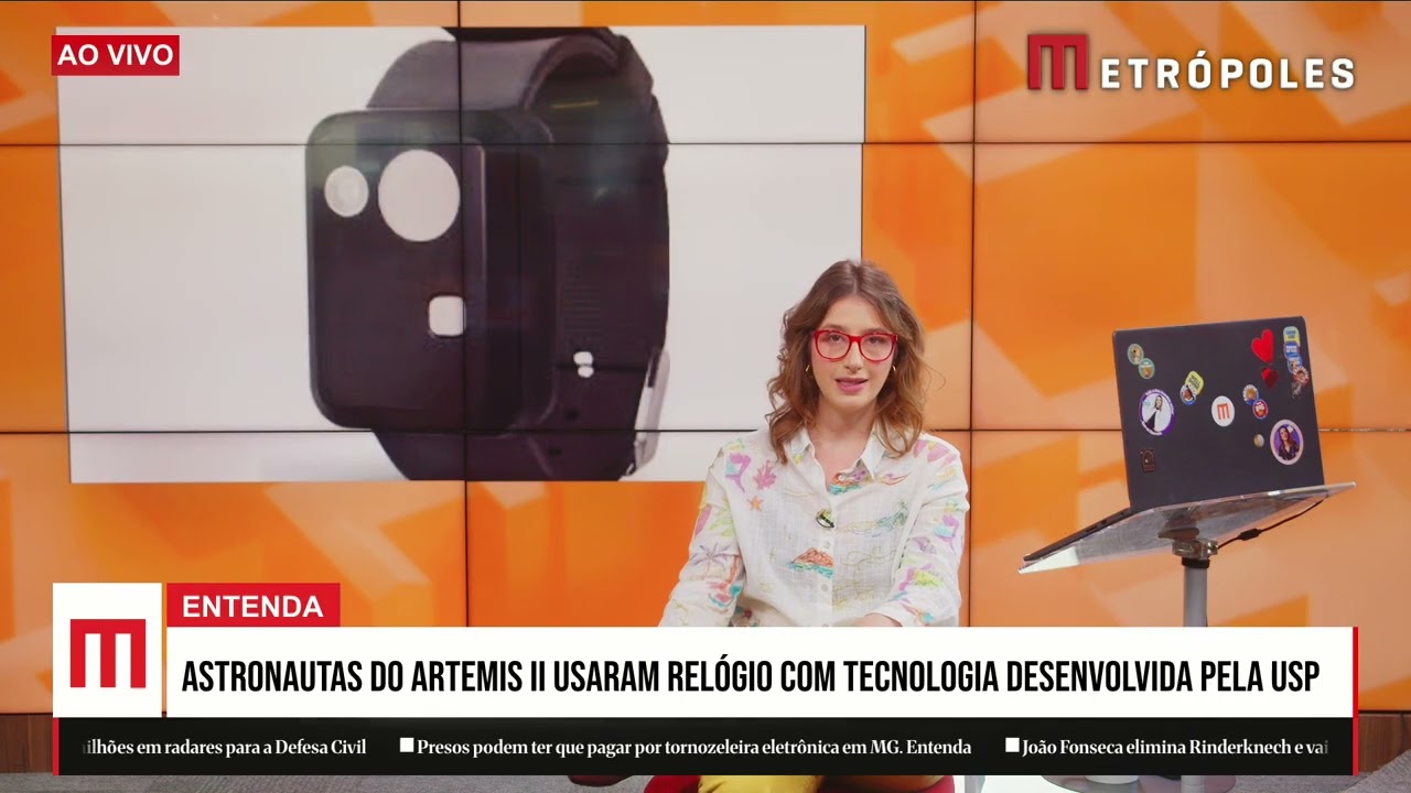 Astronautas do Artemis II usaram relógio com tecnologia desenvolvida pela USP