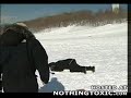 Reporter Covering a Sledding Story Gets Destroyed *funny*