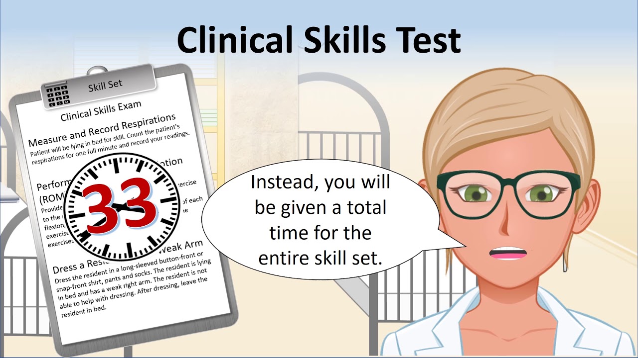 Skills Timing for the CNA Exam