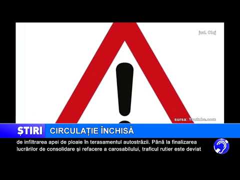 Circulație închisă pe A10, în județul Cluj