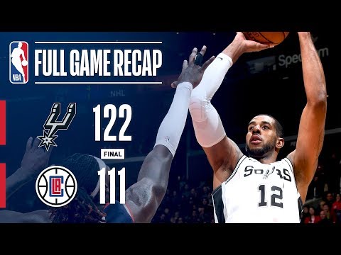 Video: Full Game Recap: Spurs vs Clippers | Aldridge Scores 38 In LA