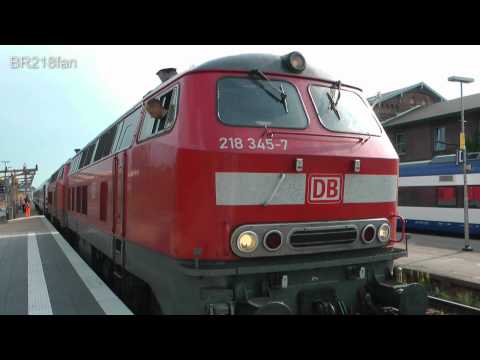 BR 218: MTU 4000 R40 blowing black smoke!