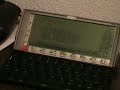 Psion 5mx terminal connected to Slug's serial port