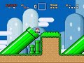 A joint-effort ROM hack made by a group of Japanese SMW ROM hackers. Instead of using Mario World sprites, they are replaced with characters from the Internet forum, 2chan.In this game we play as Boon, a -- cat-like creature? -- yeah, a cat-like creature with a face of what looks like perpetual happiness, mischief, and/or cunning. His mission is simple: Rescue the Princess and kick Bowser's ass. But what challenges await for Boon and me? I don't know, but we'll find a way.1-1 Modified introduces us to some pretty bizarre enemies such as walking, armless fellows, round blobs for Koopas, cats who think they're plants, a cat who's an exhibitionist, and a Banzai Bill with some guy's face on it. We're also treated to a tasty apple, which bulks up Boon-san's physique to Level 2 Badass. Power up, I say!Next Up: Uses of a Switch-A7