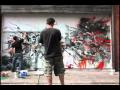 Vermin and Mr Jago paint Moon St Bristol
