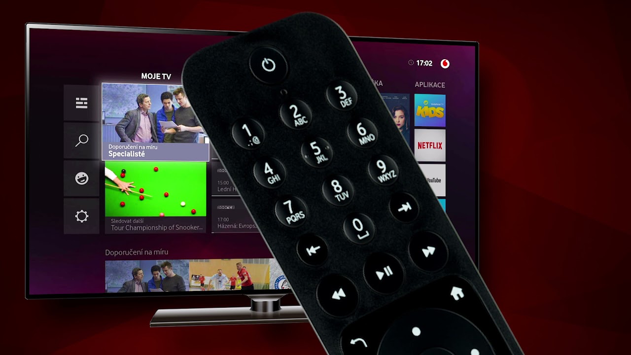 Nový settop box Vodafone TV hlasem v češtině Facestar