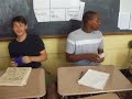 in school kickin it having fun in history class ya dig