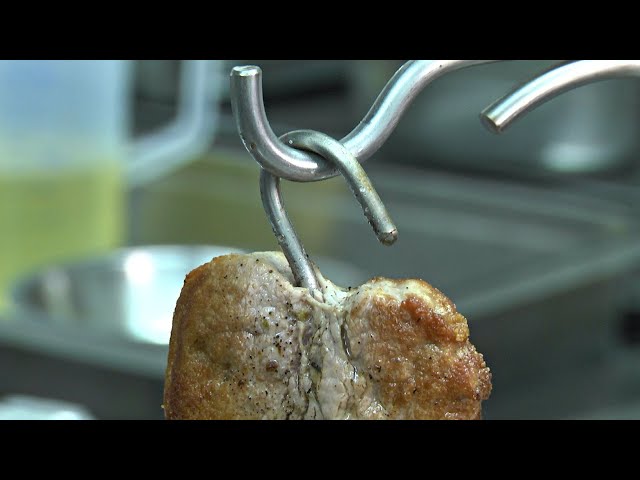 Galgenspieß - Schweinmedaillon mit Champignons | Historischer alter Bierhof Bautzen