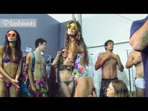 Models Backstage - SUBSCRIBE: http://bit.ly/FashionTVSUB http://www.FashionTV.com/videos RIO DE JANEIRO - FashionTV is backstage at the Blueman show during Fashion Rio Spring/S...