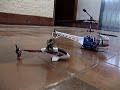 Julia learning to fly a Honey Bee  Helicopter