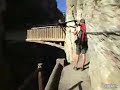 This guy grabs his camera and takes it on what has got to be the scariest hiking trail in the world.