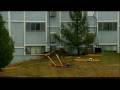 Roof Blown Off At Grandview Apt. Complex