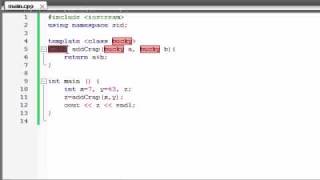 Buckys C++ Programming Tutorials - 58 - Function Templates