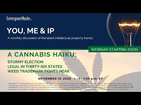 Webinar: You, Me & IP Series – A Cannabis Haiku