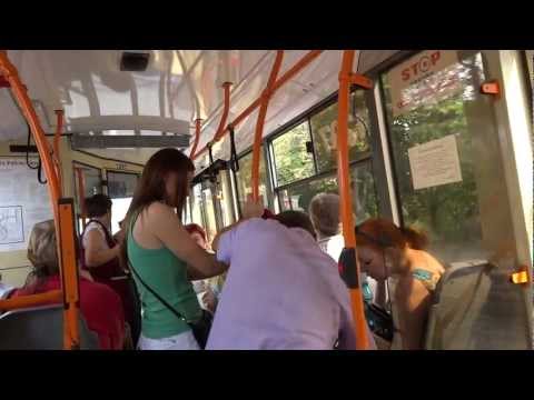moldova - Ride on a local trolley bus in Chisinau, Moldova.