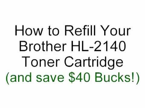 how to remove toner from brother hl 2140