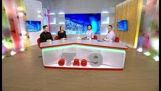 Андрей Каширин и Анна Наумова в программе "с 7 до 9" на телеканале "Югра" от 23.11.2017