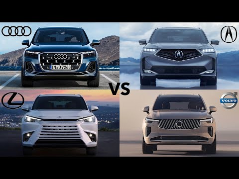 2025 audi q7 vs acura mdx vs lexus tx vs volvo xc90 best 3 row family suvs compared