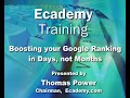 Social Networks - Boosting Google Ranking in Days not Months