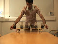 How to synchronize 5 metronomes. (1:30m video)