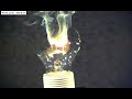High speed camera, light bulb