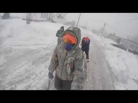 GOPRO - Skating through frozen streets of Sydney, Nova Scotia