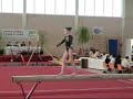 Julie Veillon à la poutre en 2007 . Membre du GCJ (gymnastic club jocondien [37300] )