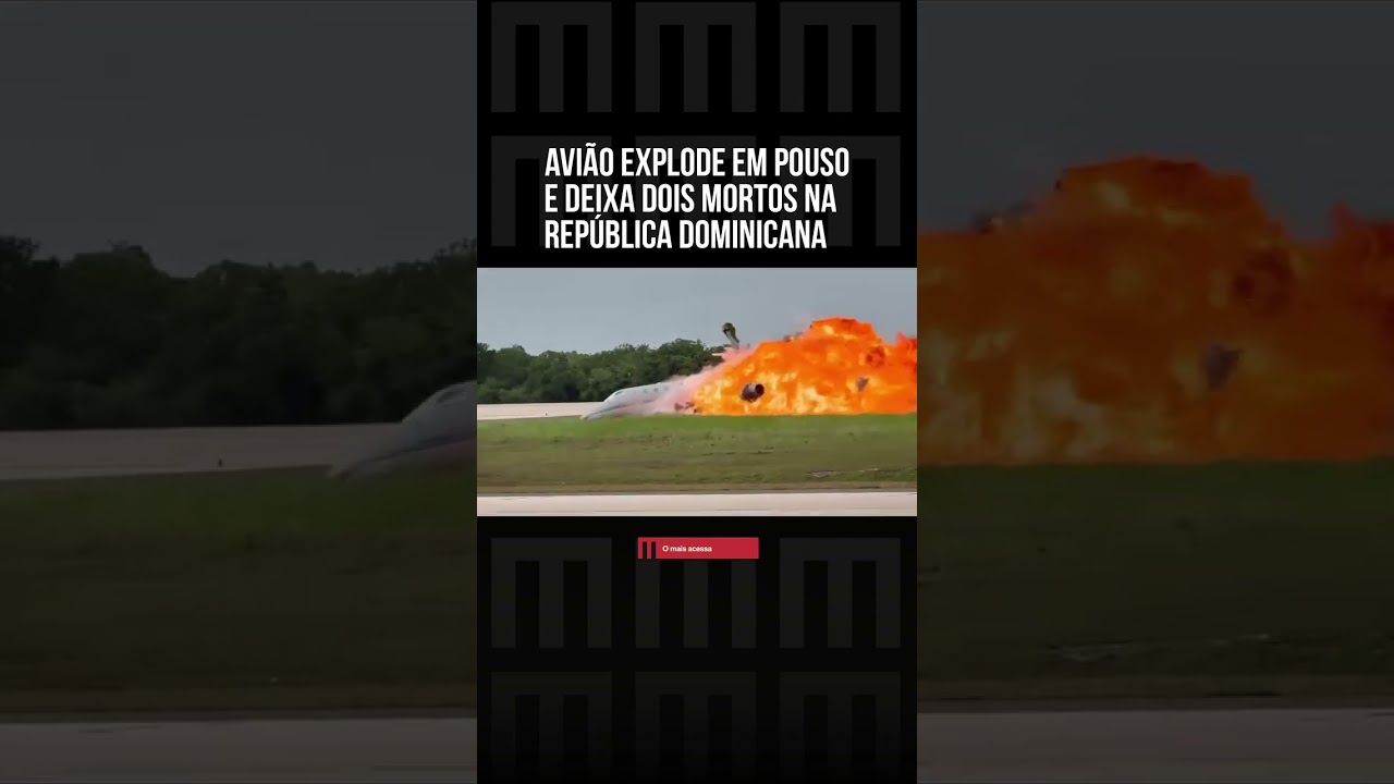 Avião explode em pouso e deixa dois mortos na República Dominicana