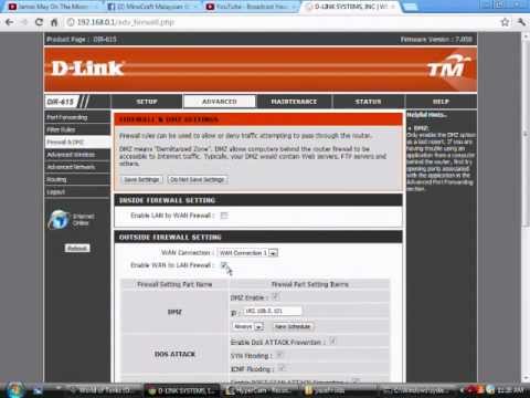how to portforward minecraft d'link dir