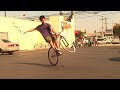 Palms Cycle first annual Quadcomp. Included trick comp, foot down(not shown), and lbc sprints comp. Won by Congo on the green volume cutter.