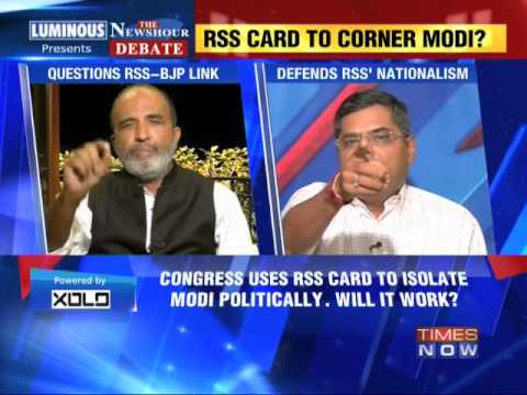 The Newshour Debate: RSS card to corner Narendra Modi? - Part 1 (8th April 2014)