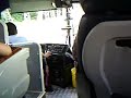 the view inside partas bus while crossing the Abra River from Vigan