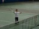 Tennistraining februari 2008