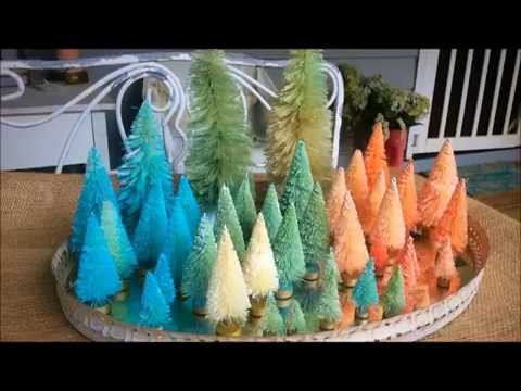 how to dye bottle brush trees
