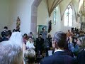 Entr�e de C�cile & Gonzague dans la chapelle
