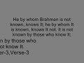 Click here to watch this video Hinduism Kena Upanishad