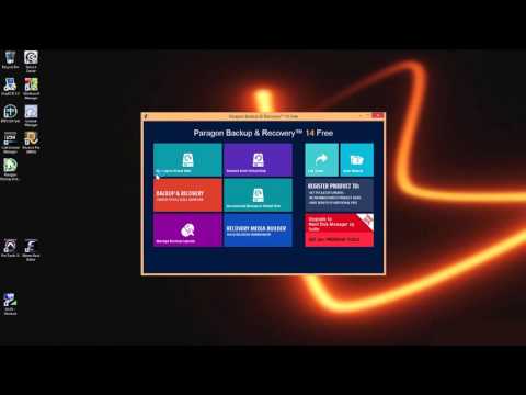Creating a system image with Paragon Backup and Recovery free. Pro Tools PC
