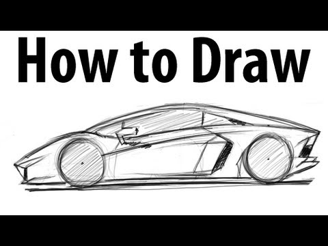 how to draw lamborghini aventador j