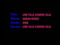 une fille comme cela   sarah rime