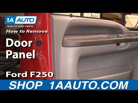 How To Install Replace Remove Door Panel Ford F250 F350 Super Duty 99-07 1AAuto.com
