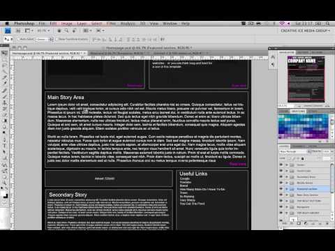 Photoshop Tutorial: Make a bold simple Page Template